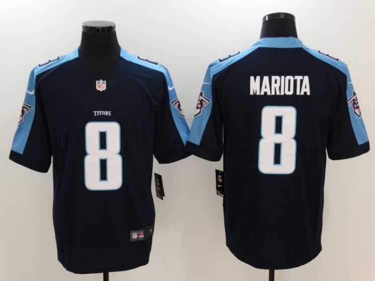 Men Tennessee Titans #8 Mariota Black Nike Vapor Untouchable Limited NFL Jerseys